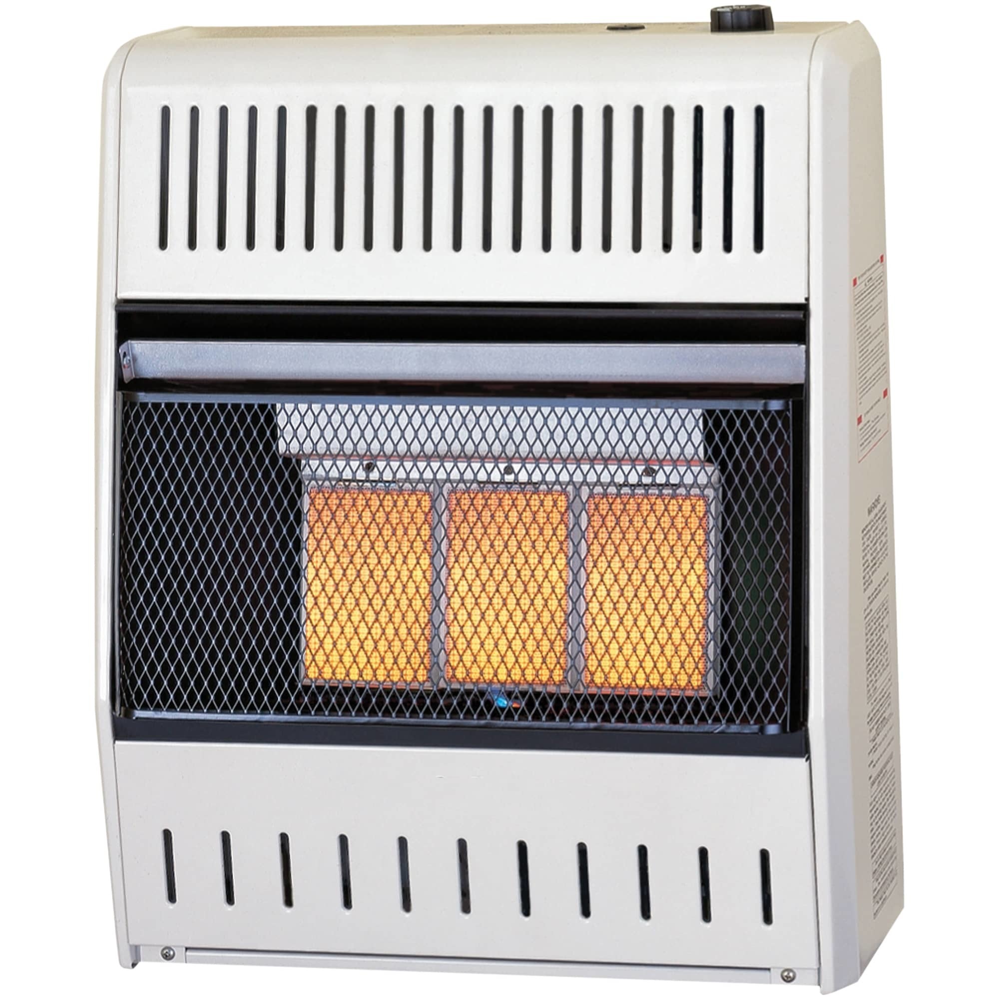 Bluegrass Living, NG Gas Infrared Heater - 18000 BTU, T-Stat - MN, Heat Output 18000 Btu/hour, Heating Capability 1500 ft², Model# MN180TPA-B